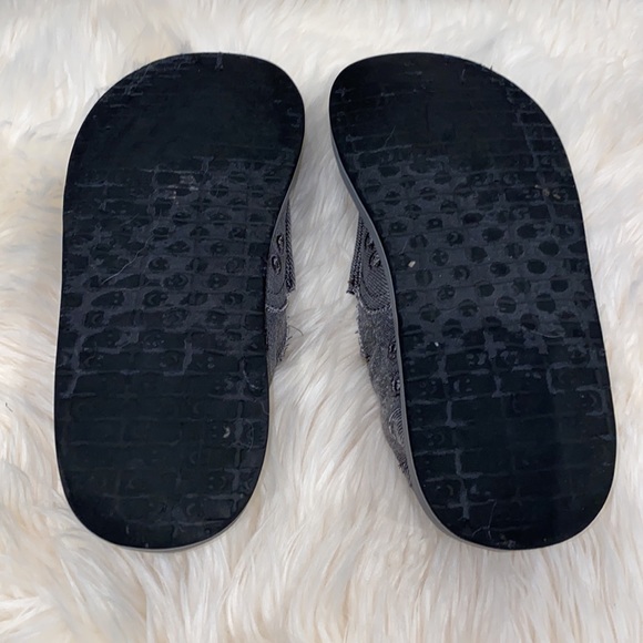 SANUK Sidewalk Surfer Dark Grey Denim Slip On - Picture 6 of 13